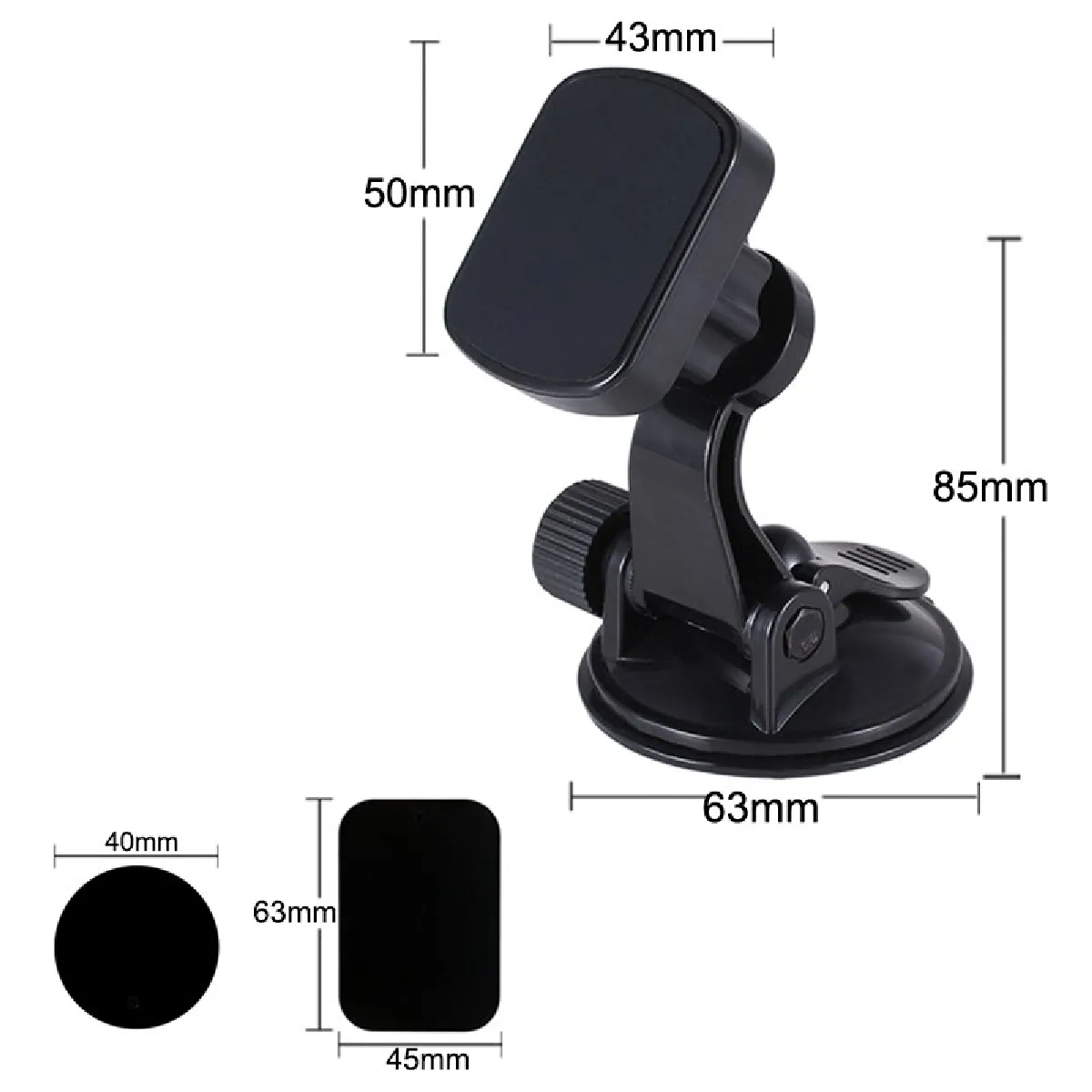 Universal Support voiture magnétique universel 360°