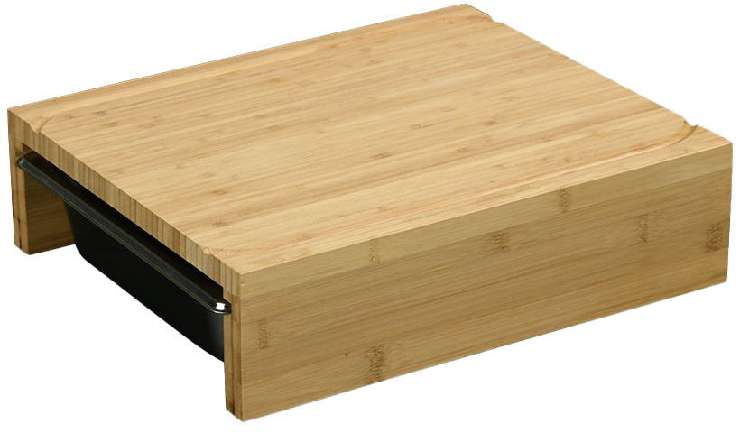 Kesper Schneidebrett mit 2 Auffangschale