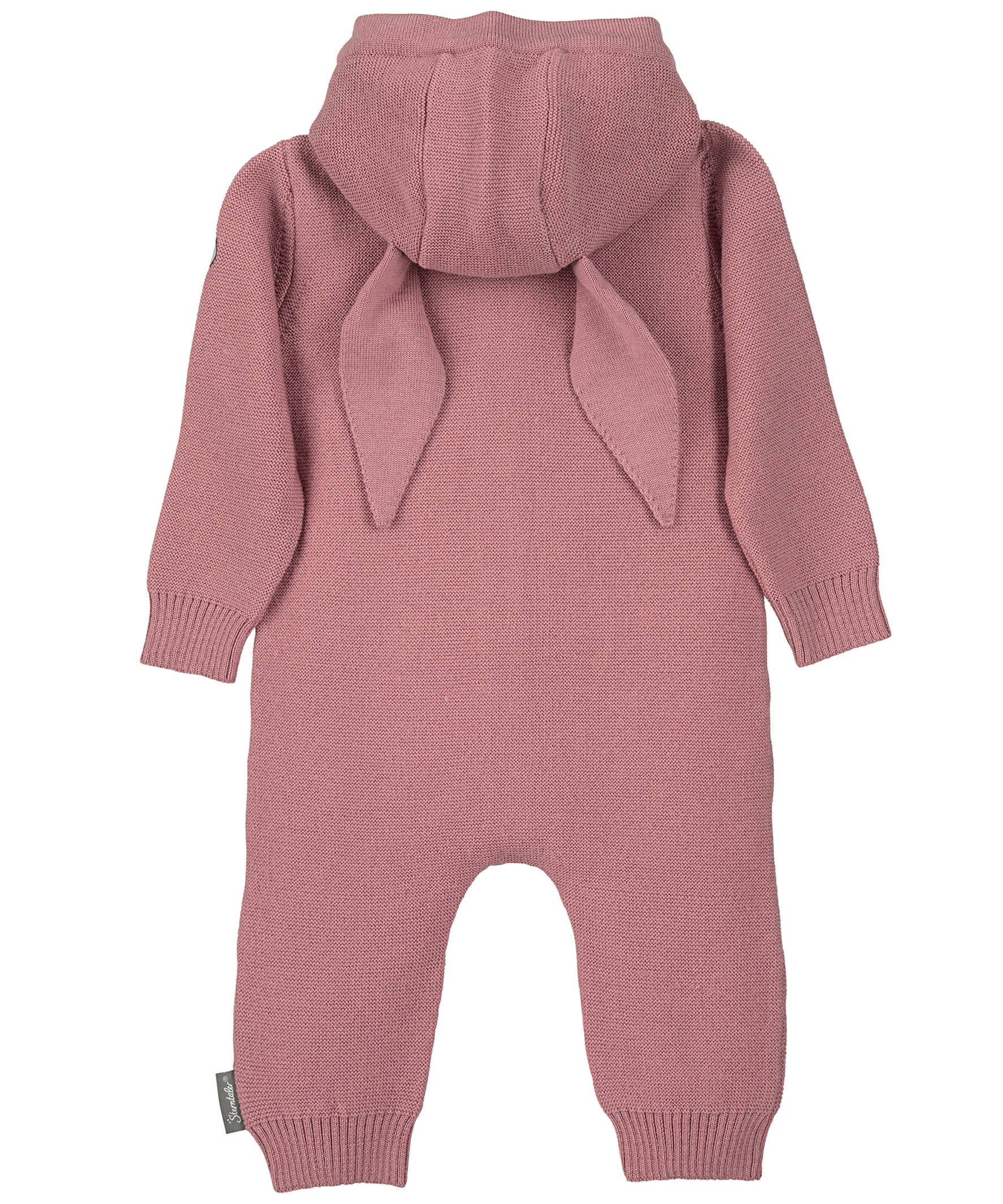 Woll-Overall HÄSCHEN mit Öhrchen in rosa