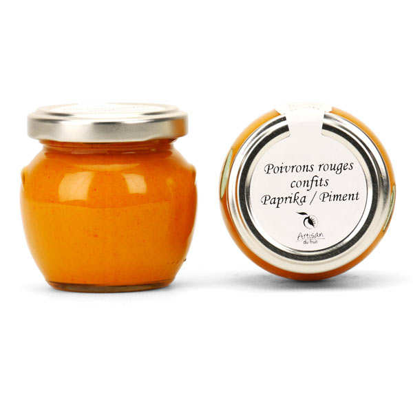 Crème de poivrons rouges confits au paprika et au piment
