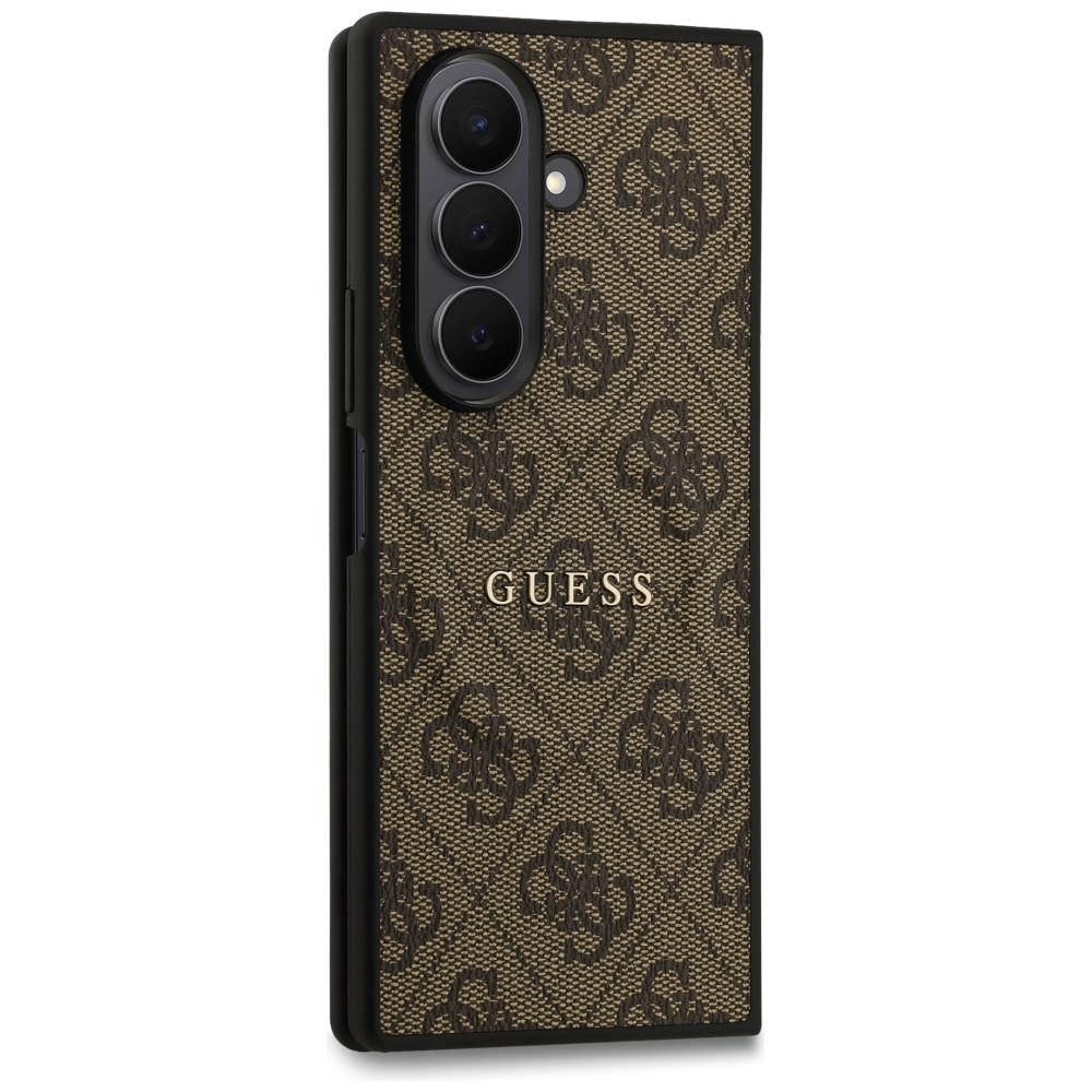 Samsung Galaxy Z Fold7 Leder Hardcase Hülle 4G Classic Logo MagSafe-Modul (GUHMZFD7P4MSEGCW) - Braun