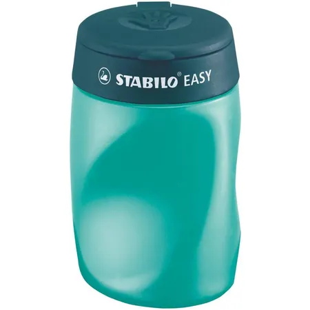 Ergonomischer Dosen-Spitzer für Rechtshänder - STABILO EASYsharpener - 3 in 1 - petrol