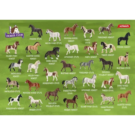 Schmidt Spiele Schleich ® Horse Club – Pferdepaare in der Metalldose