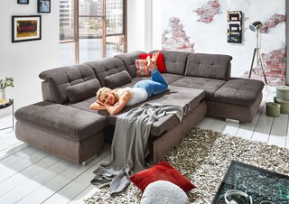 Polsterecke Lance Grau 323x260 cm