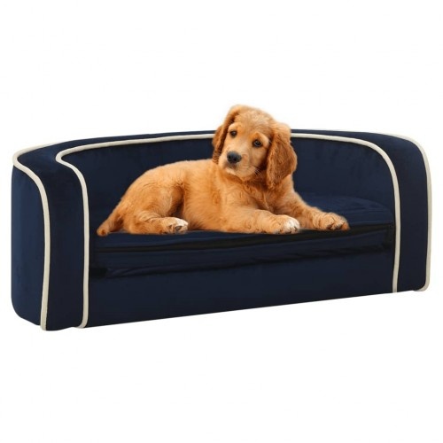 Sofá dobrável azul para cães Vidaxl