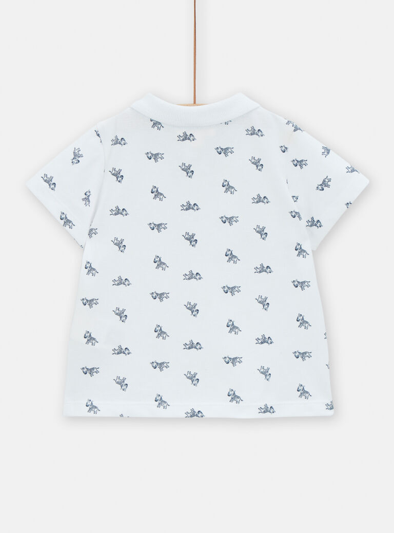 Polo blanc pour bébé garçon
