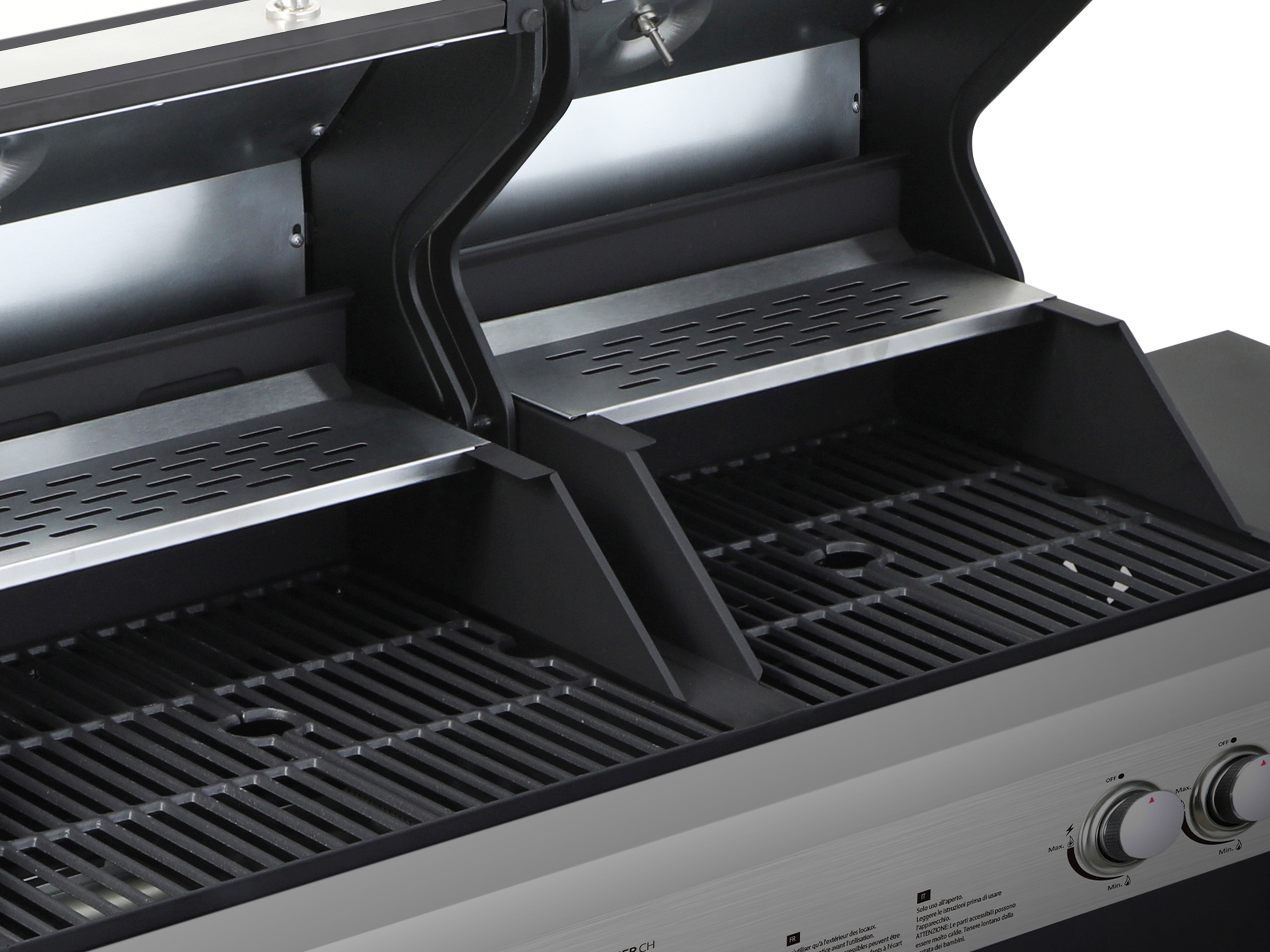 Kombigrill Gas 2+1 Brenner und Holzkohle