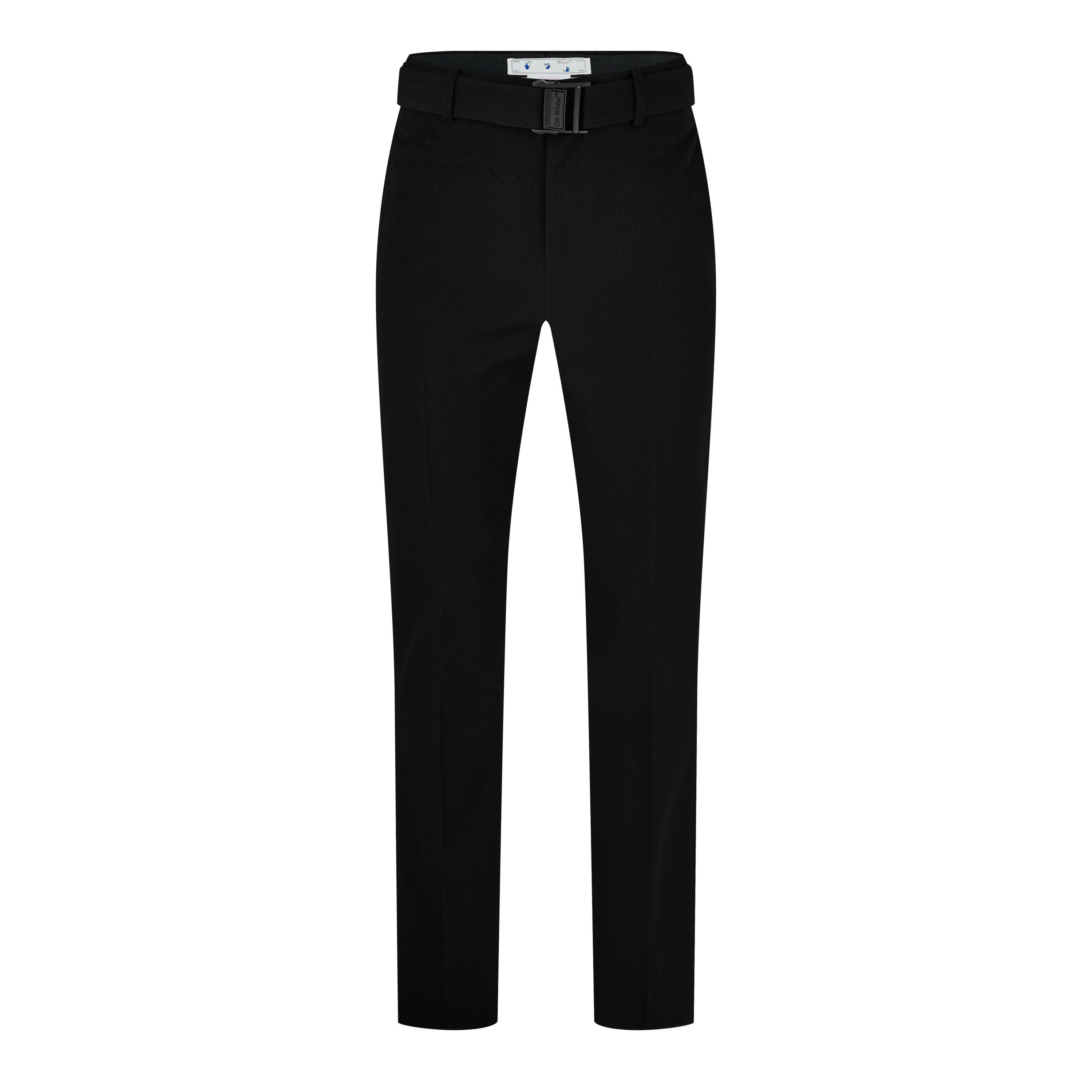 Off White Slim Fit Trousers