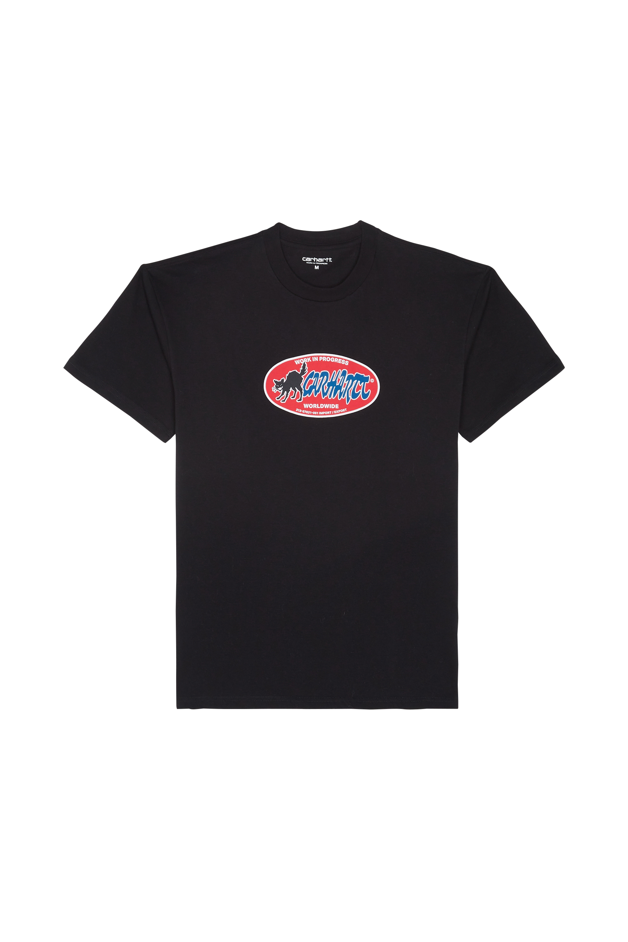 CARHARTT WIP T-shirt S/S Cat Sticker T-Shirt Noir