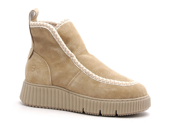Tamaris boots bottine plates femme 26865 41 beige