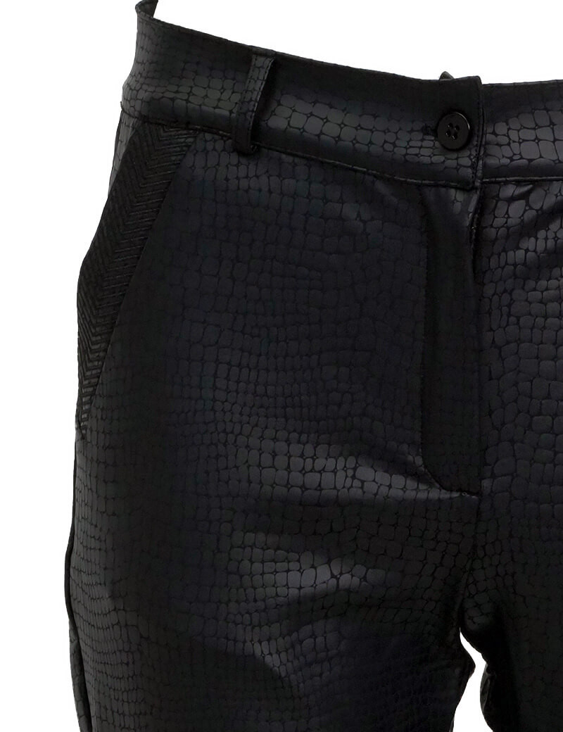 HBT INSOLITES - CHRISTINA PANTALON CITY CROCODILE NOIR