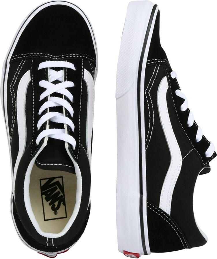 Vans Old Skool voorschools Schoenen Black Leer Textil 5 Foot Locker