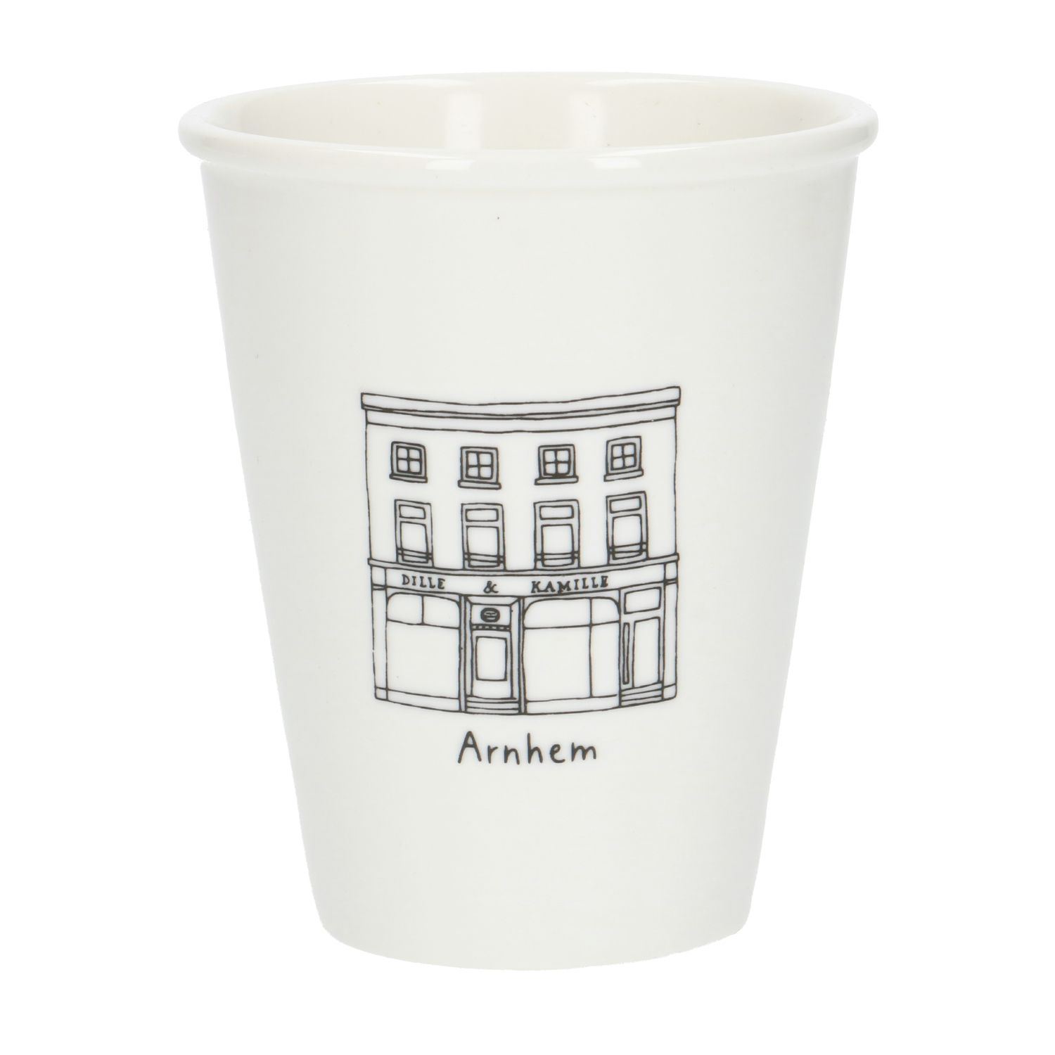 Gevel mok, Arnhem, porselein, 200 ml