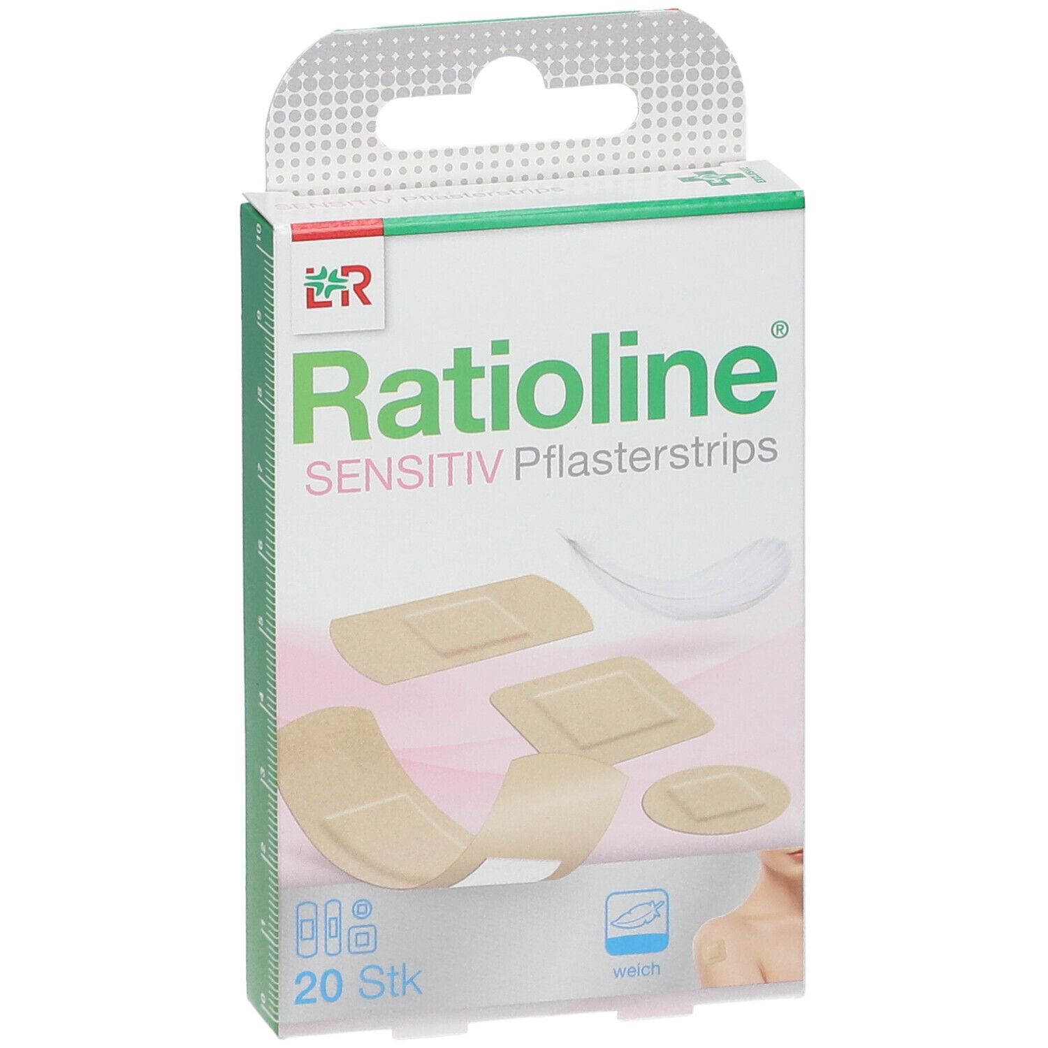 Ratioline® sensitive Pflaster Strips 4 Grössen