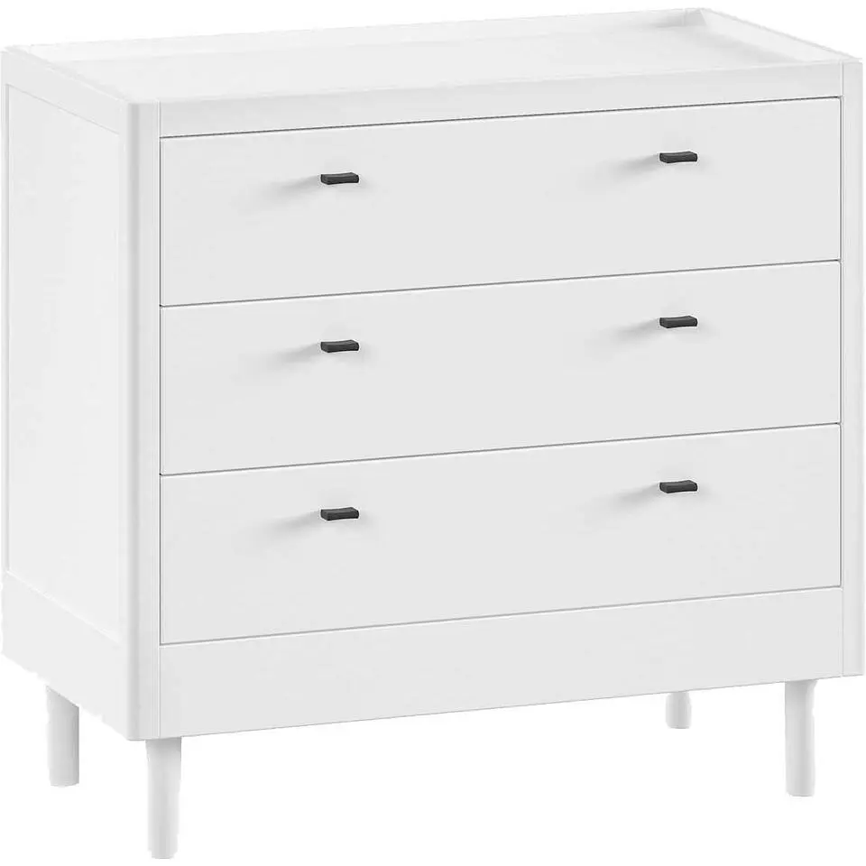 Commode Forrest - 3 lades - massief beukenhout - wit