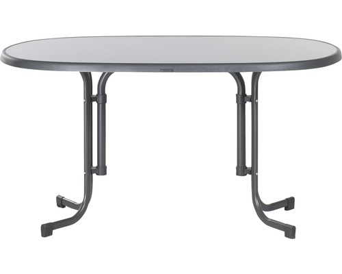 Sieger Mecalit tuintafel 140x90x72 cm antraciet