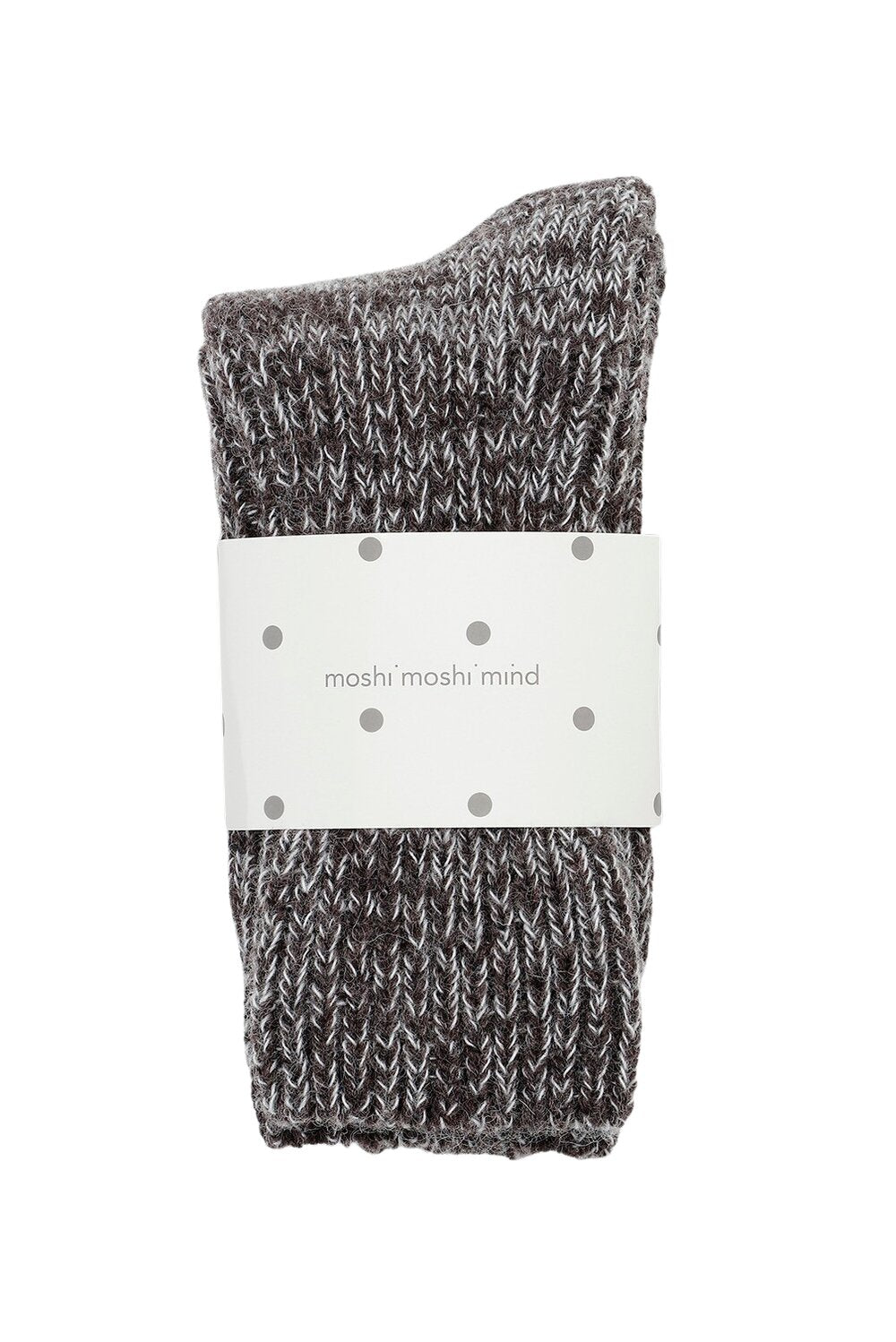 Moshi Moshi Mind  Boyfriend Uldstrømper - brown melange