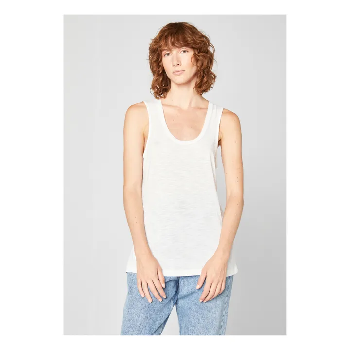 American Vintage Débardeur Col U Jacksonville | Blanc