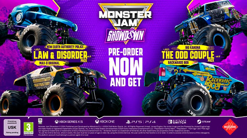 Milestone Spielesoftware »Monster Jam Showdown D1« PlayStation 4