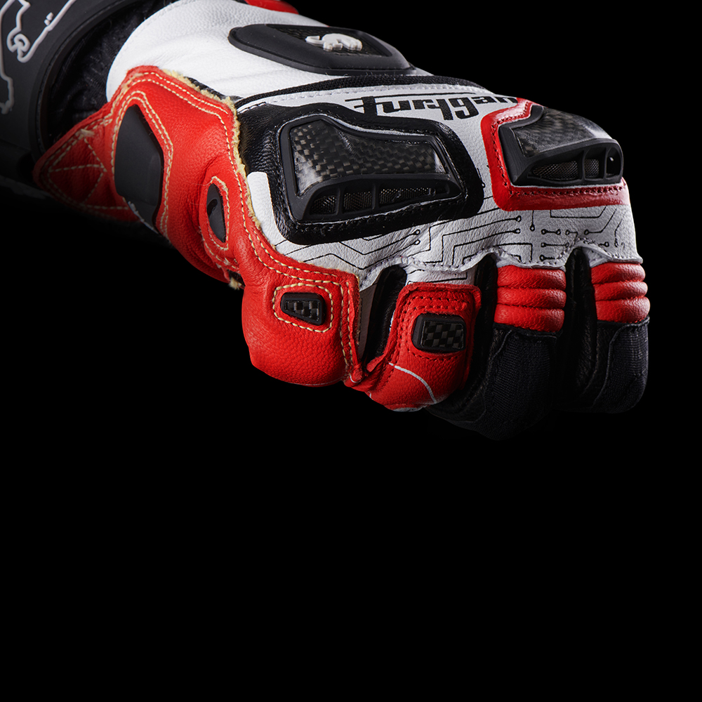 Furygan - Gants Styg20 X Kevlar® Noir / Blanc / Rouge
