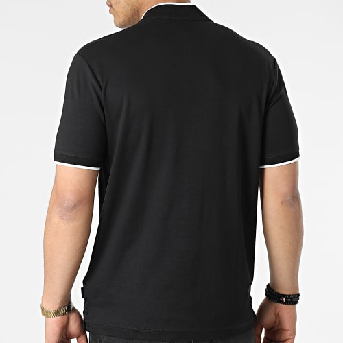 Polo Manches Courtes Smooth Cotton 8997 Noir
