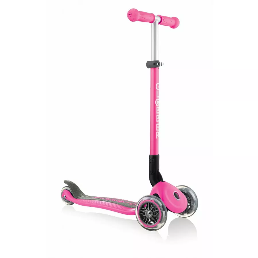 Globber Scooter Primo Foldable mit Leuchtrollen, pink