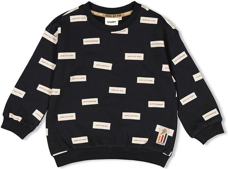 Sturdy jongens sweater - Antracite