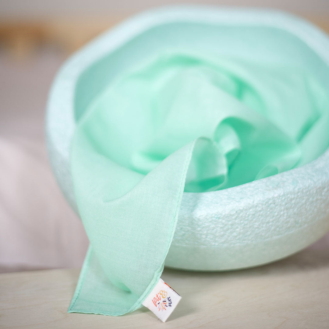 pit and play speeldoek pastel - mint - 48x48 cm
