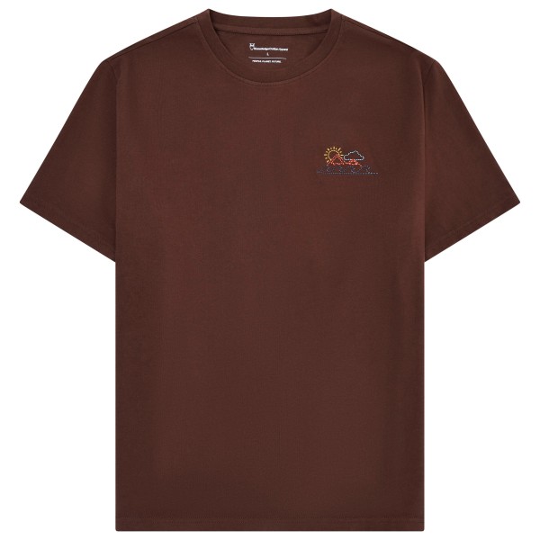 KnowledgeCotton Apparel - Regenerative Organic Cotton Chest Print T-Shirt - T-shirt
