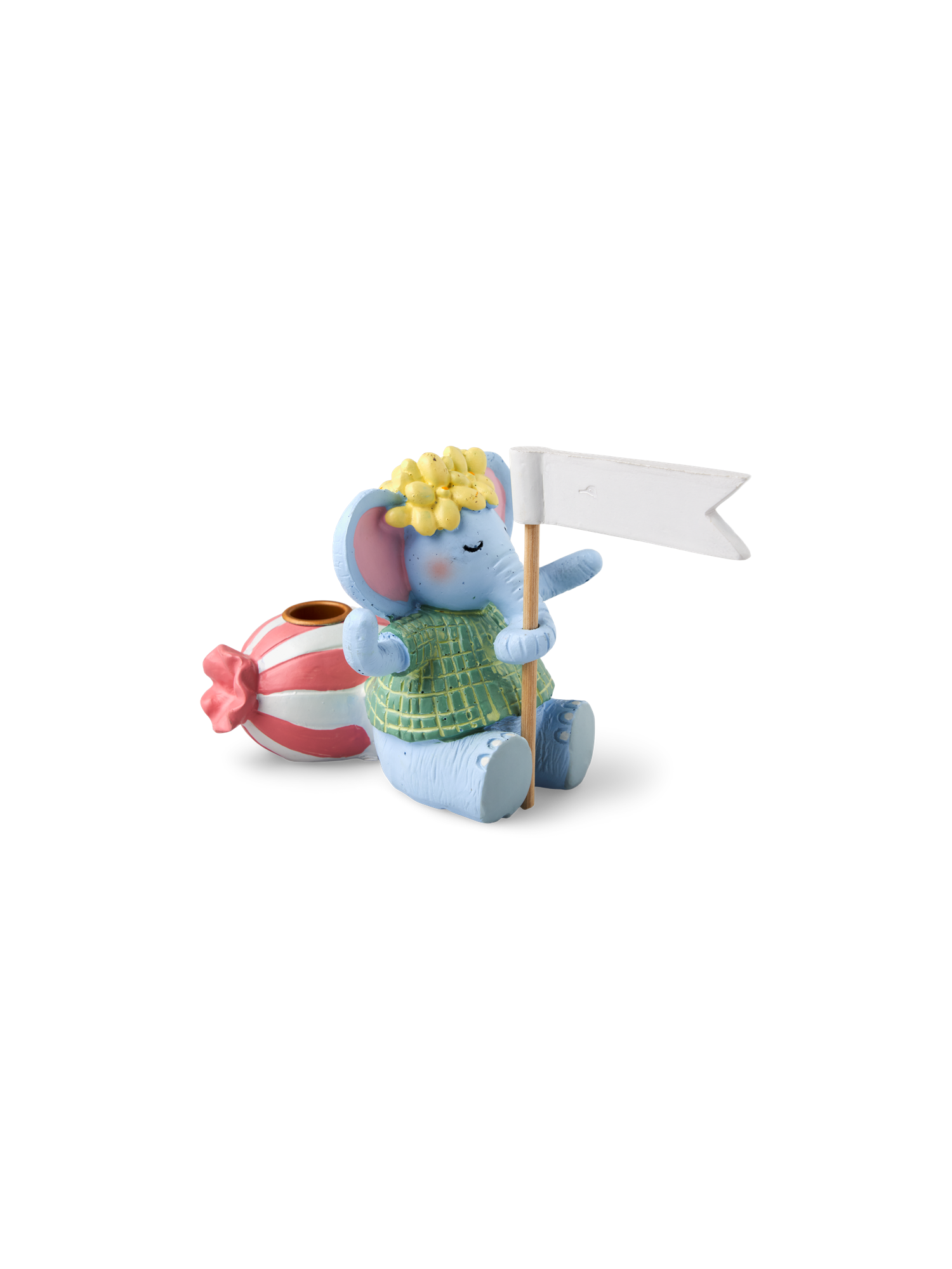 Lysestage med fødselsdagsfigur | 7 x 7,3 x 8,3 cm.  | Multi