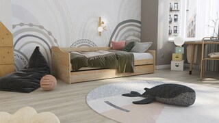 Stauraum-/Funktionsbett DAN 90 x 200 cm braun
