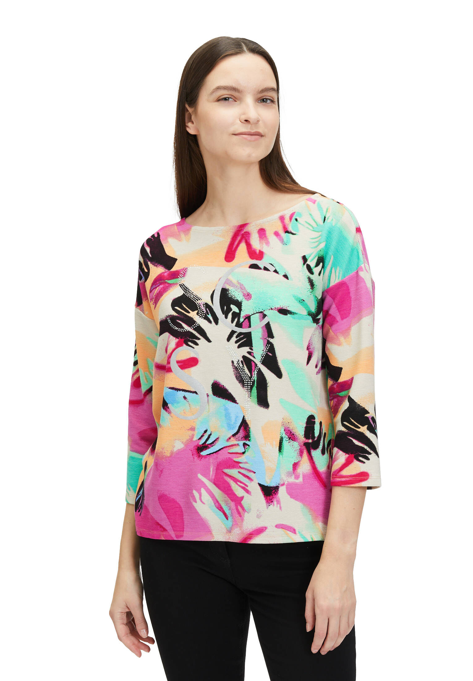 Betty Barclay| Damen Sweatshirt mit Rippenstruktur