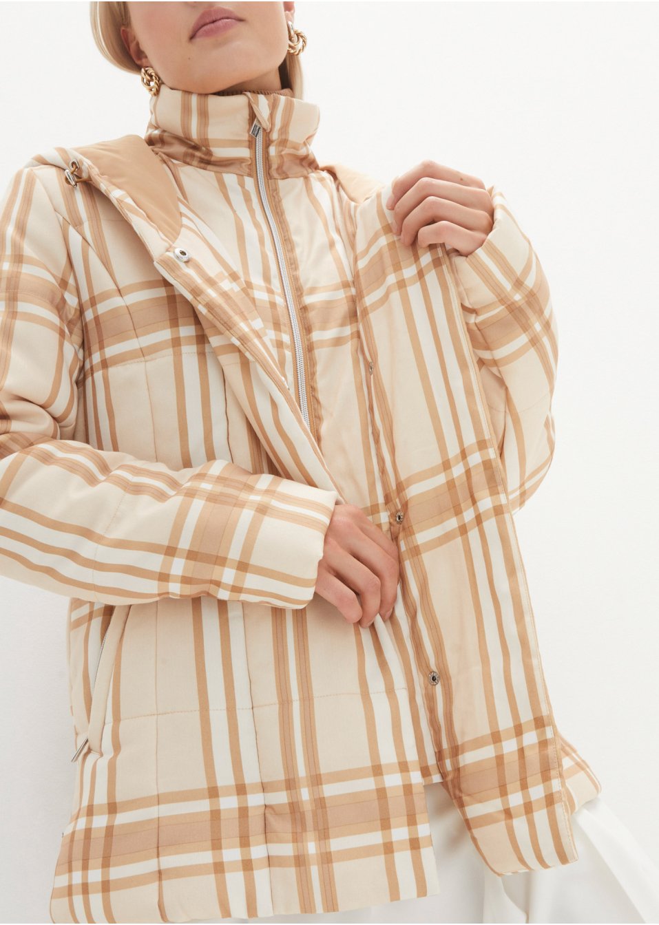 Veste matelassée à carreaux