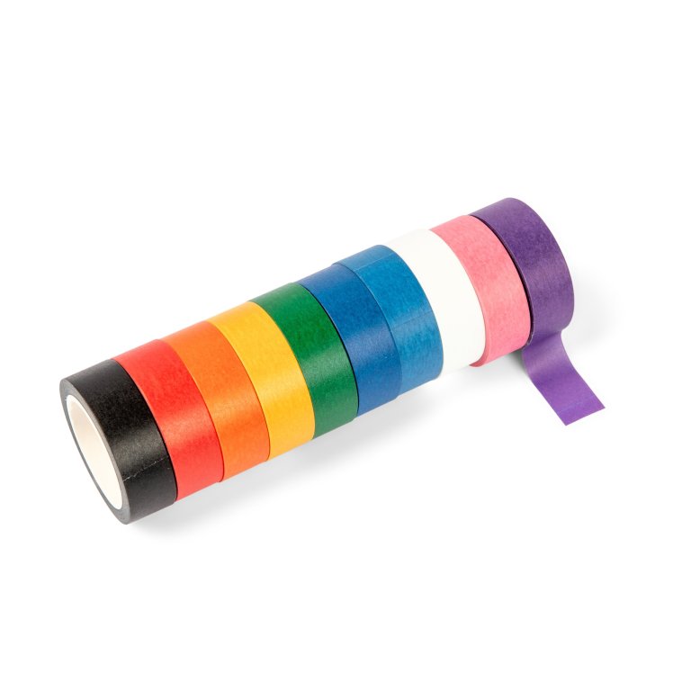Modulor Washi Klebeband Rainbow, Set
