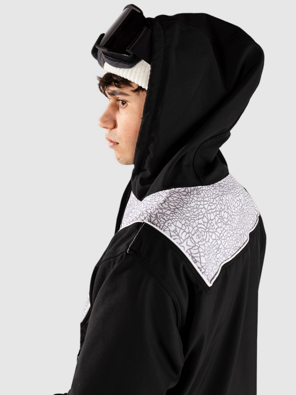 Brethren Apparel Baseline Pullover Anorak airtime / black