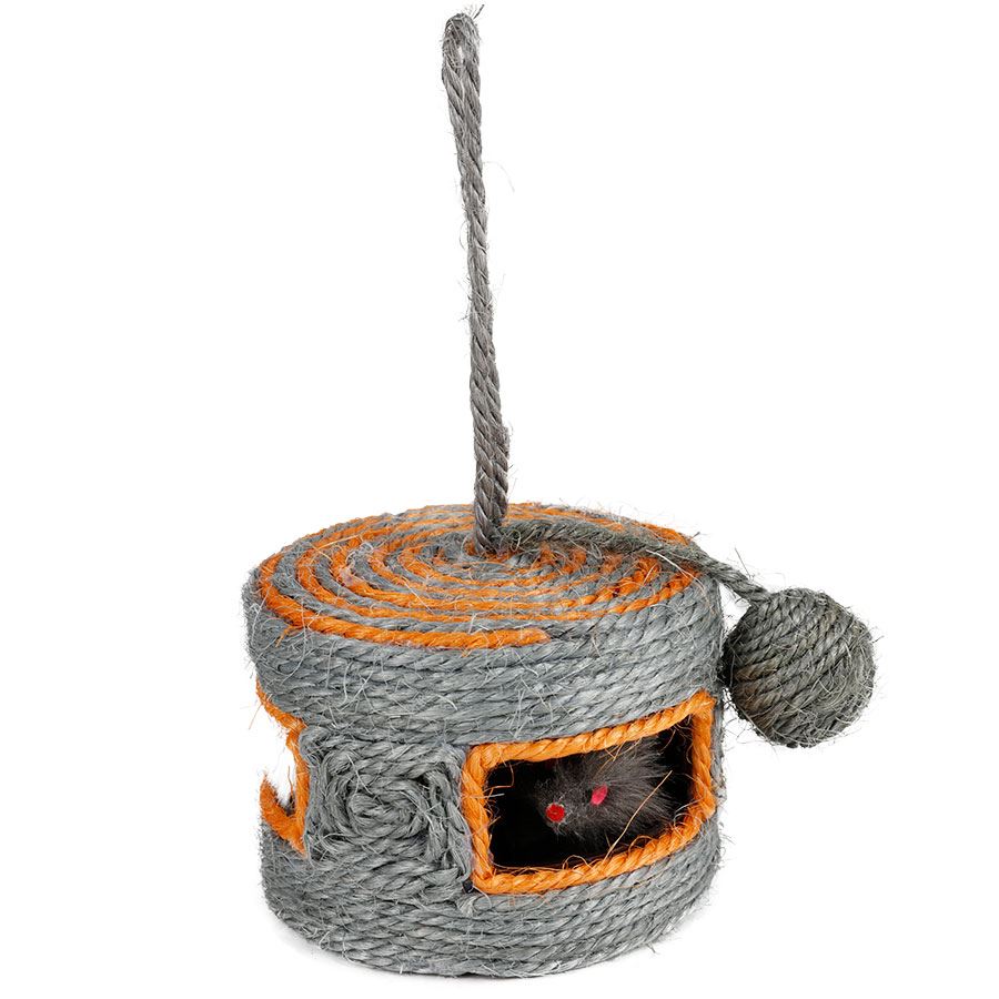 Kratzspielzeug für Katzen Mäuseburg 15x10cm
