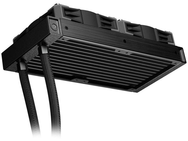 Sharkoon Wasserkühlung S80 RGB Schwarz Kompakte All-in-One-Wasserkühlung mit einem 240-Millimeter-Radiator