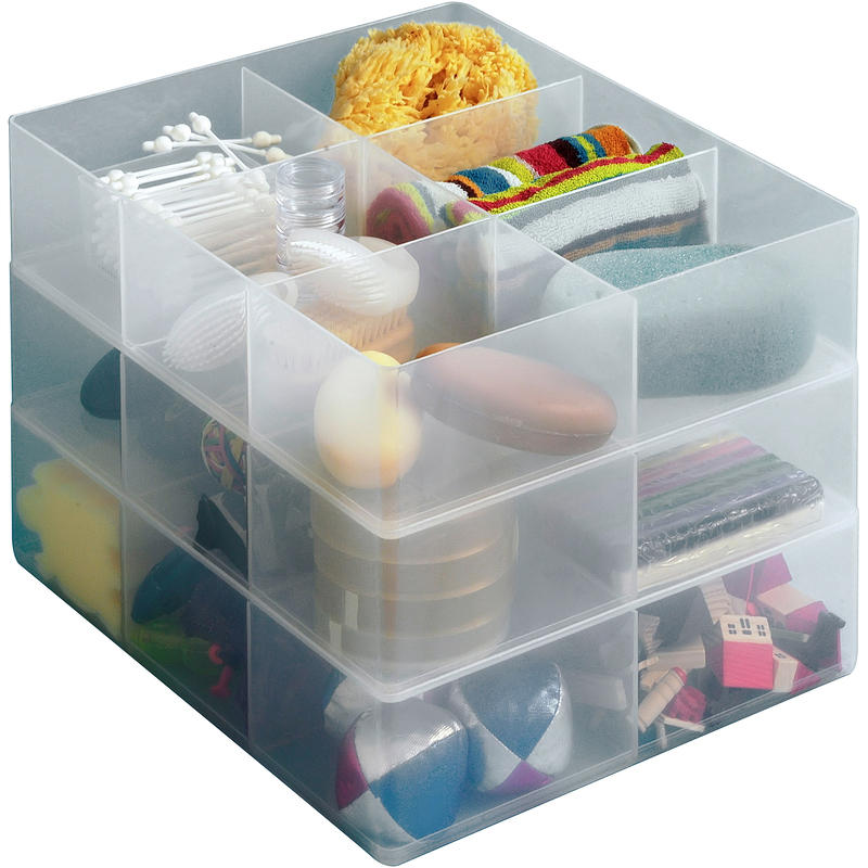 Really Useful Box Aufbewahrungsbox, 6 Fächer, transparent