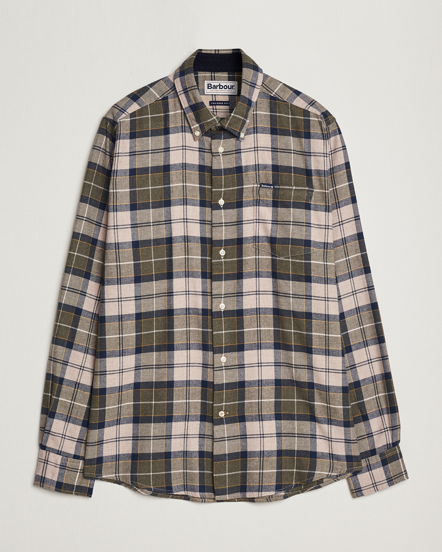 Barbour Lifestyle Flannel Check Shirt Forest Mist