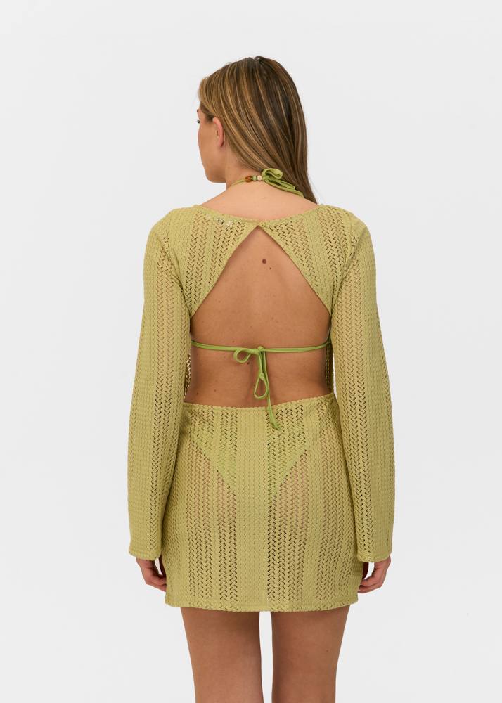 Sanne jurk salie groen