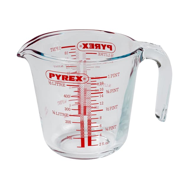 Pyrex Classic Målekande 0,5 liter Klar