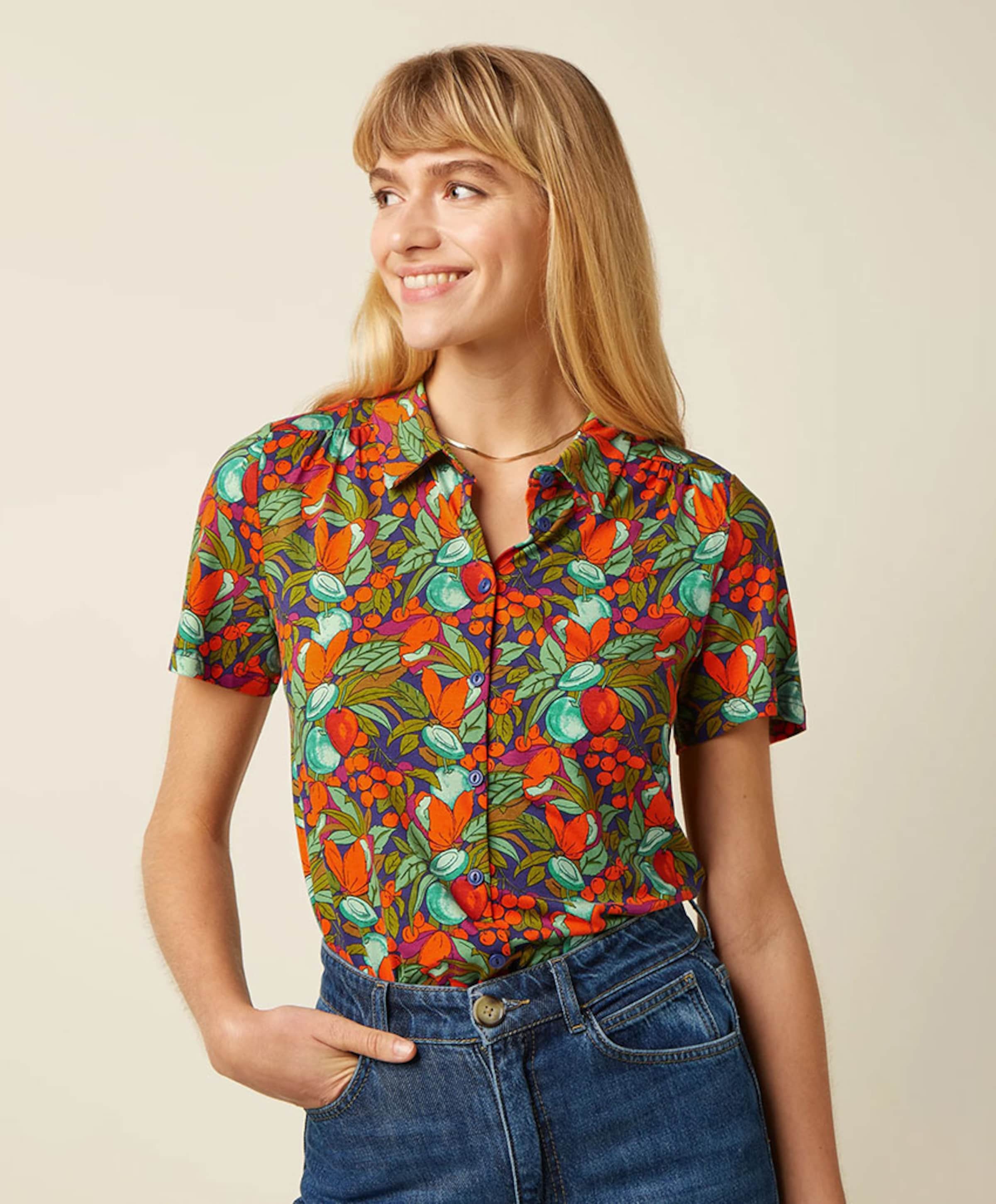 King Louie Dames blouse multicolor