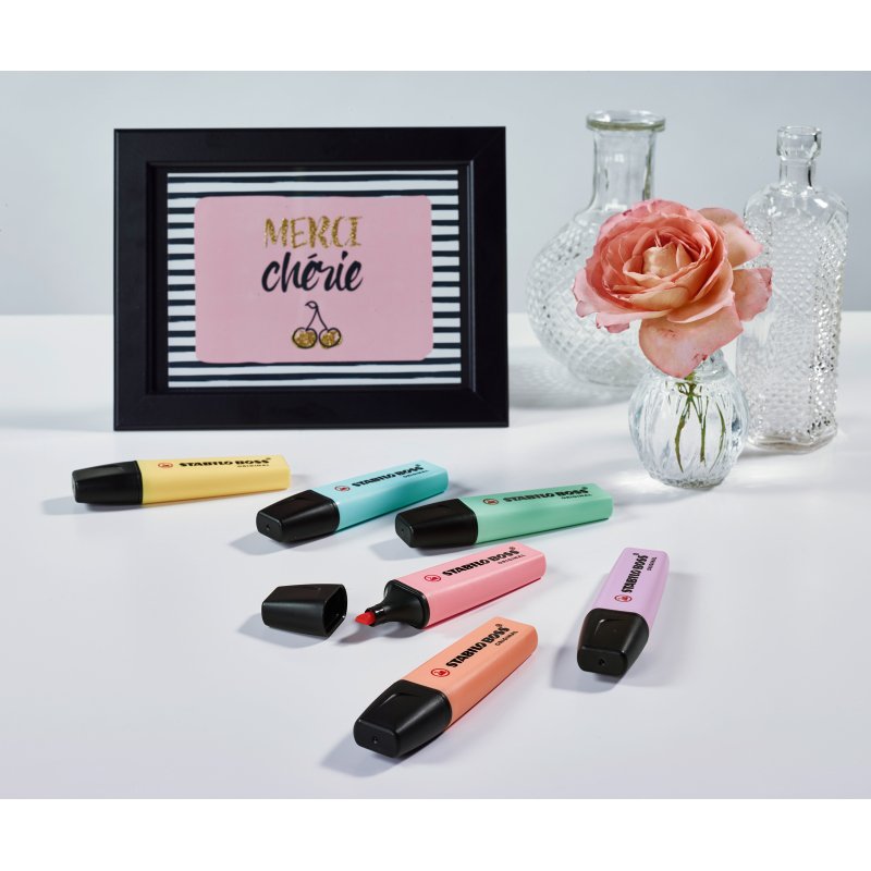 Surligneur Stabilo Boss couleurs pastel