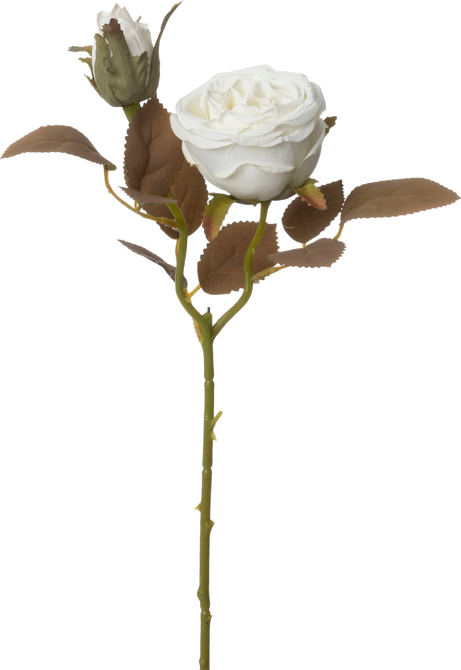 Intratuin kunstbloem Roos wit 46 cm