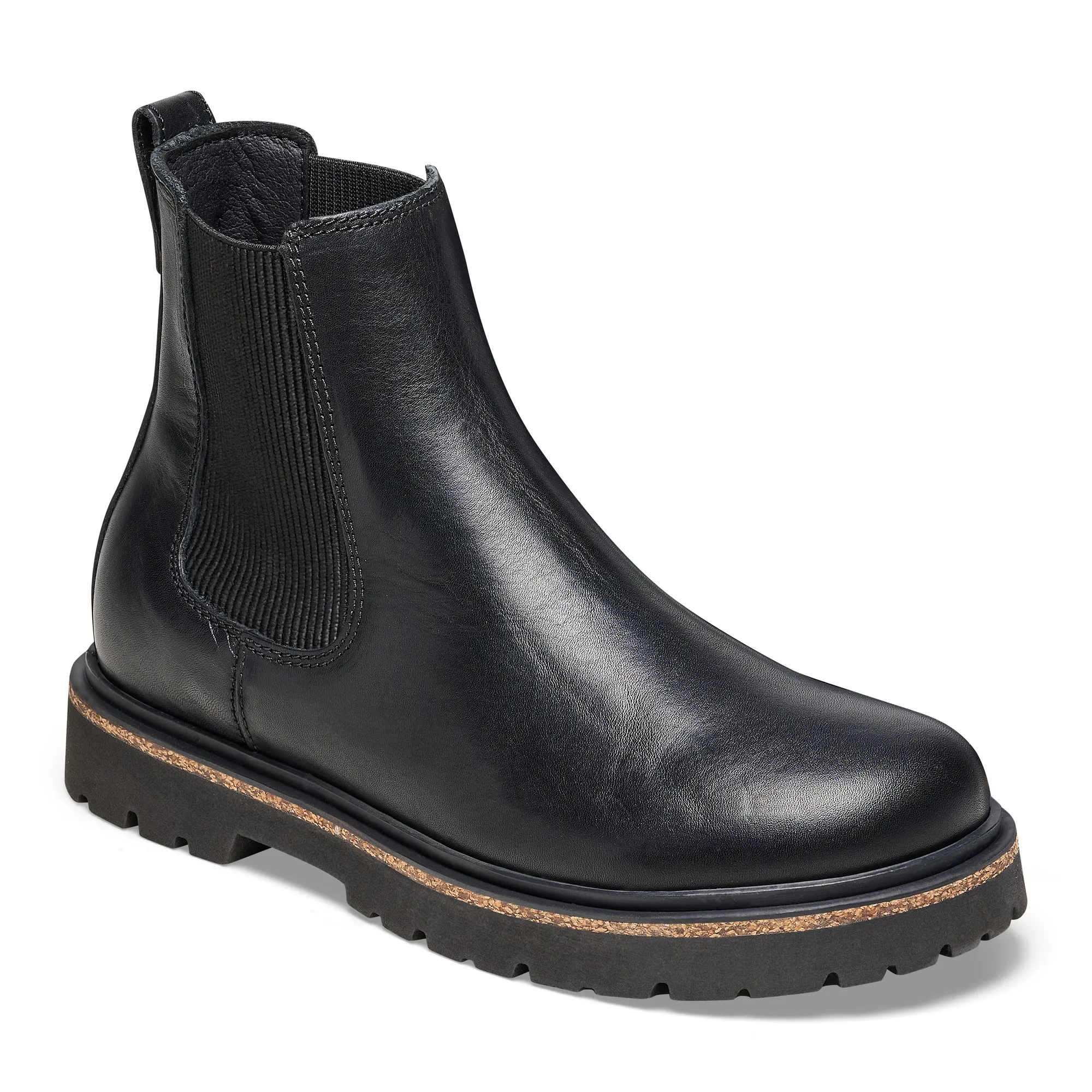 Birkenstock Women's Highwood Slip On Natural Leather Black