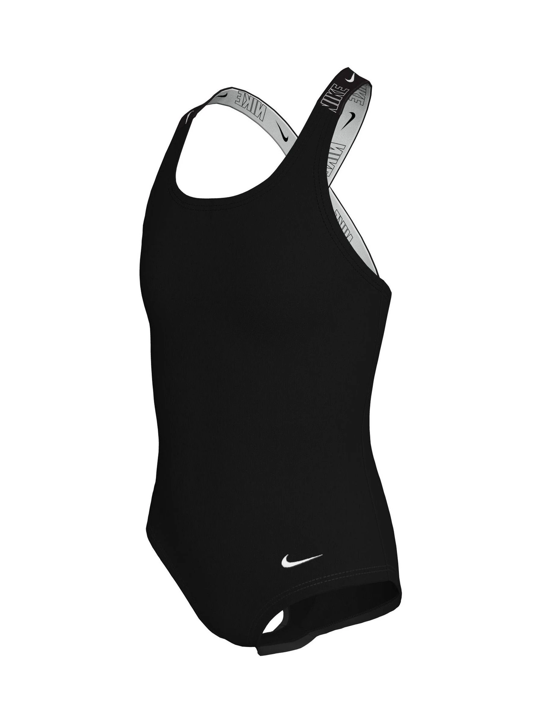 Zwart - Nike Logo Tape Crossback Zwempak 1 Stuk