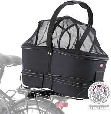 Trixie Hondenfietstas - Zwart - Tot 8 kg - Voor Fietstochten
