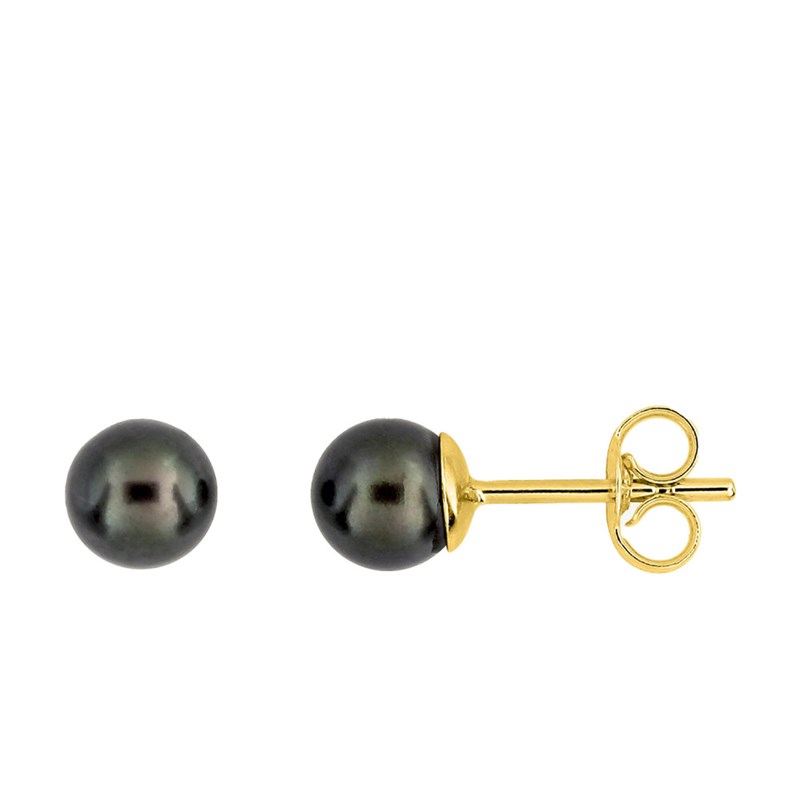 Boucles d'oreilles femme - perle - Or 9 Carats