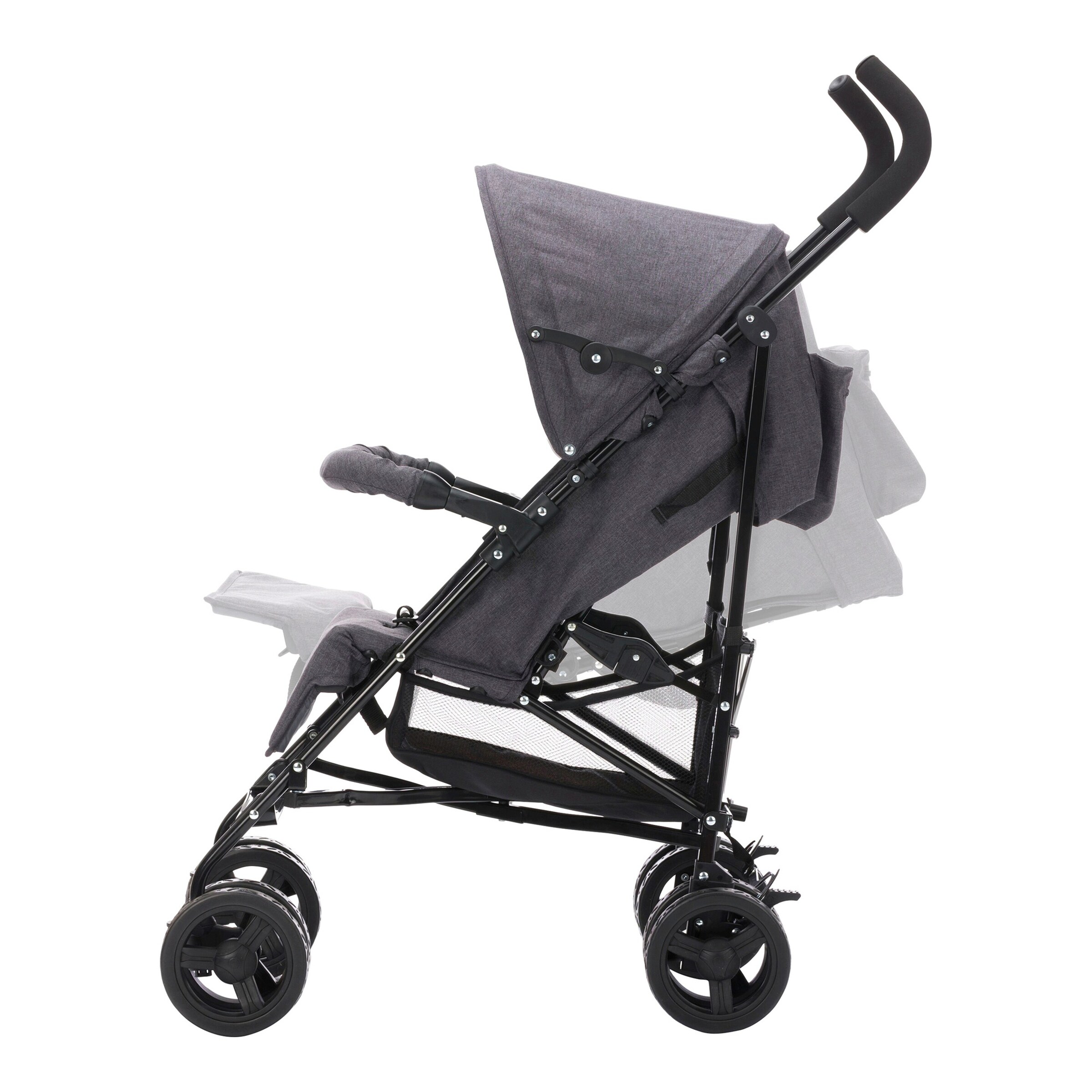 babycab Malaga Buggy mit Liegefunktion grau melange