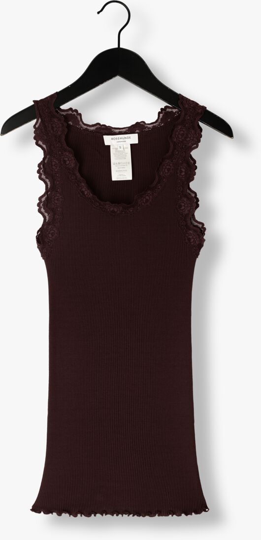 ROSEMUNDE bruine rosemunde top babette silk top w/ lace